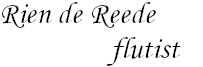 Rien de Reede - flutist